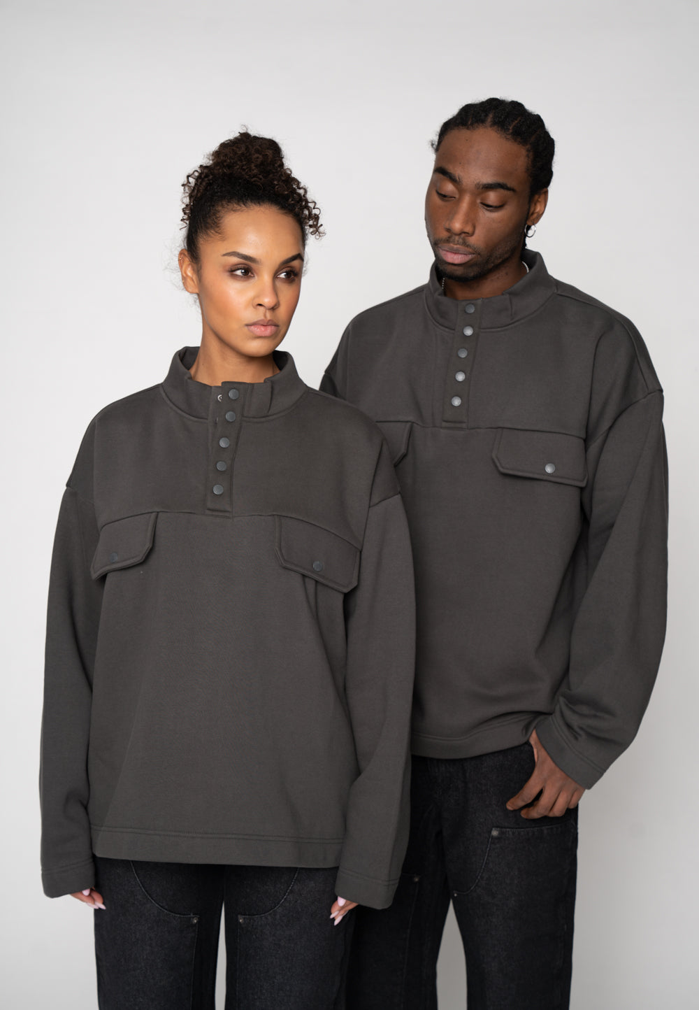 Oversized Hoodie EASE Phantom Washed