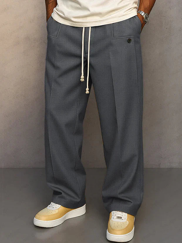 DARIO | Pantalón Elegante para Hombre con Cordón Ajustable y Corte Moderno