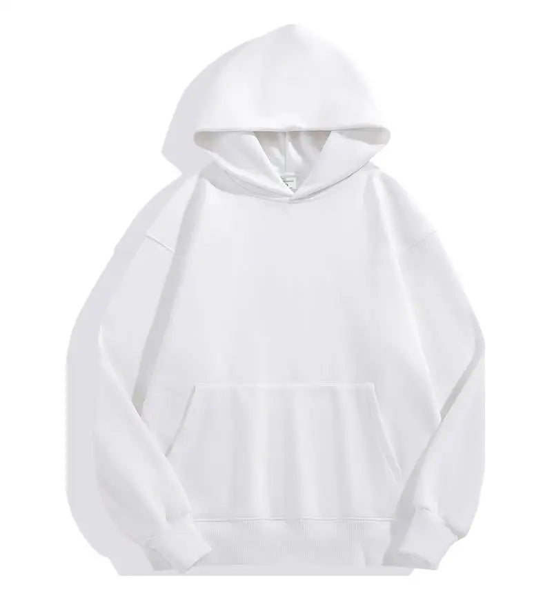 500GSM peso pesado moda hombres sudaderas con capucha nuevo Otoño Invierno Casual grueso algodón hombres Top Color sólido sudaderas con capucha sudadera masculina