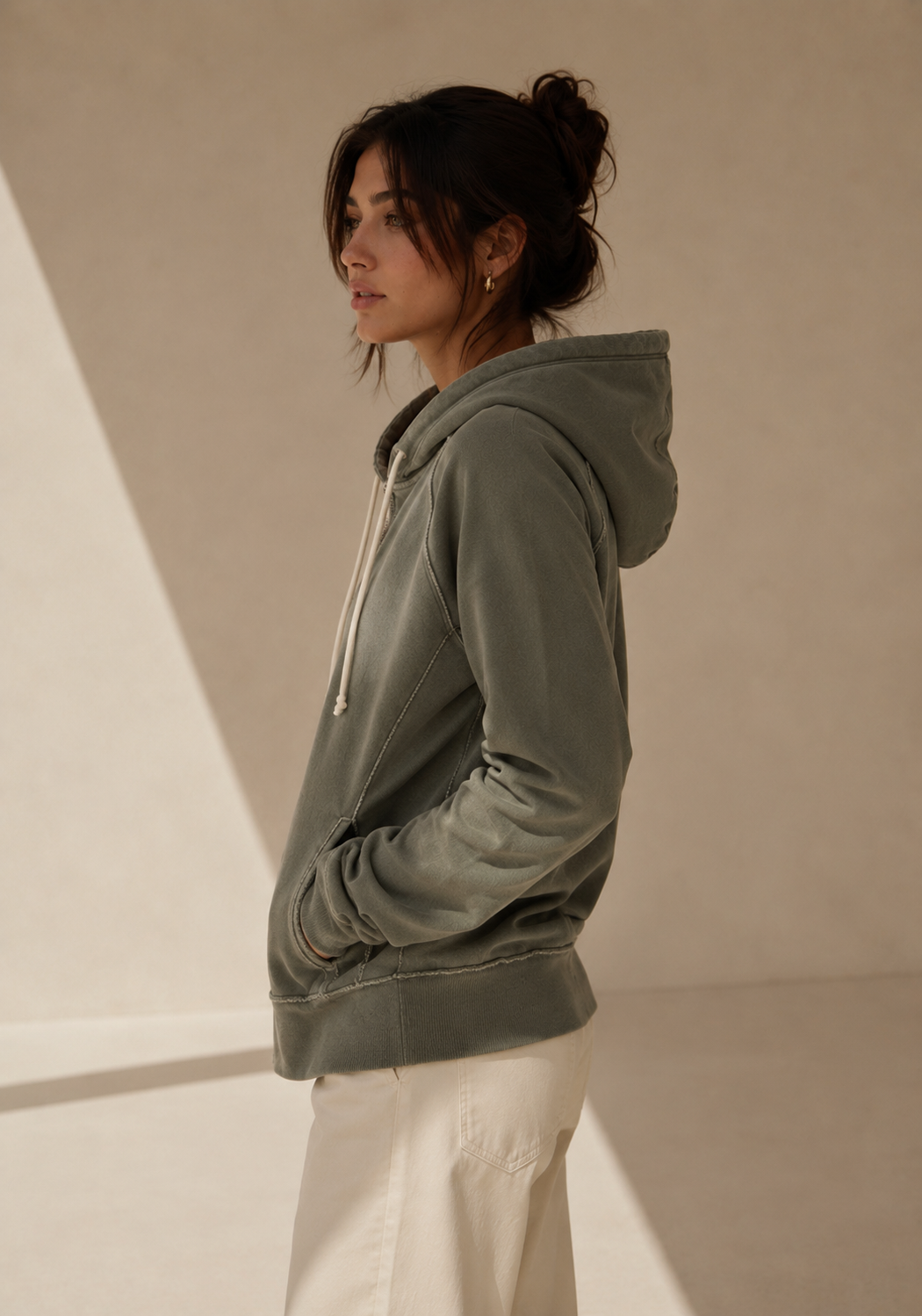 HOODIE WASHED LILY MUJER | EFECTO LAVADO