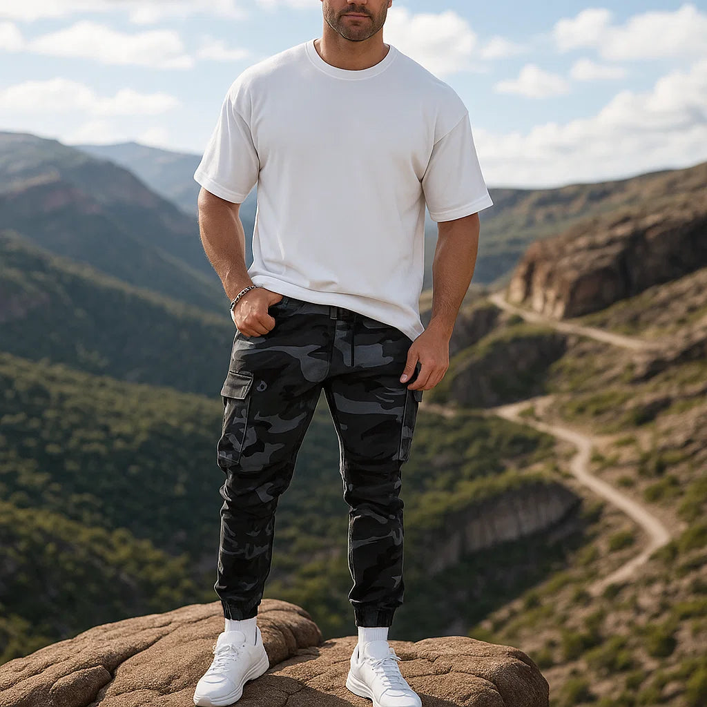 Roberto Men's Camouflage Cargo Pants