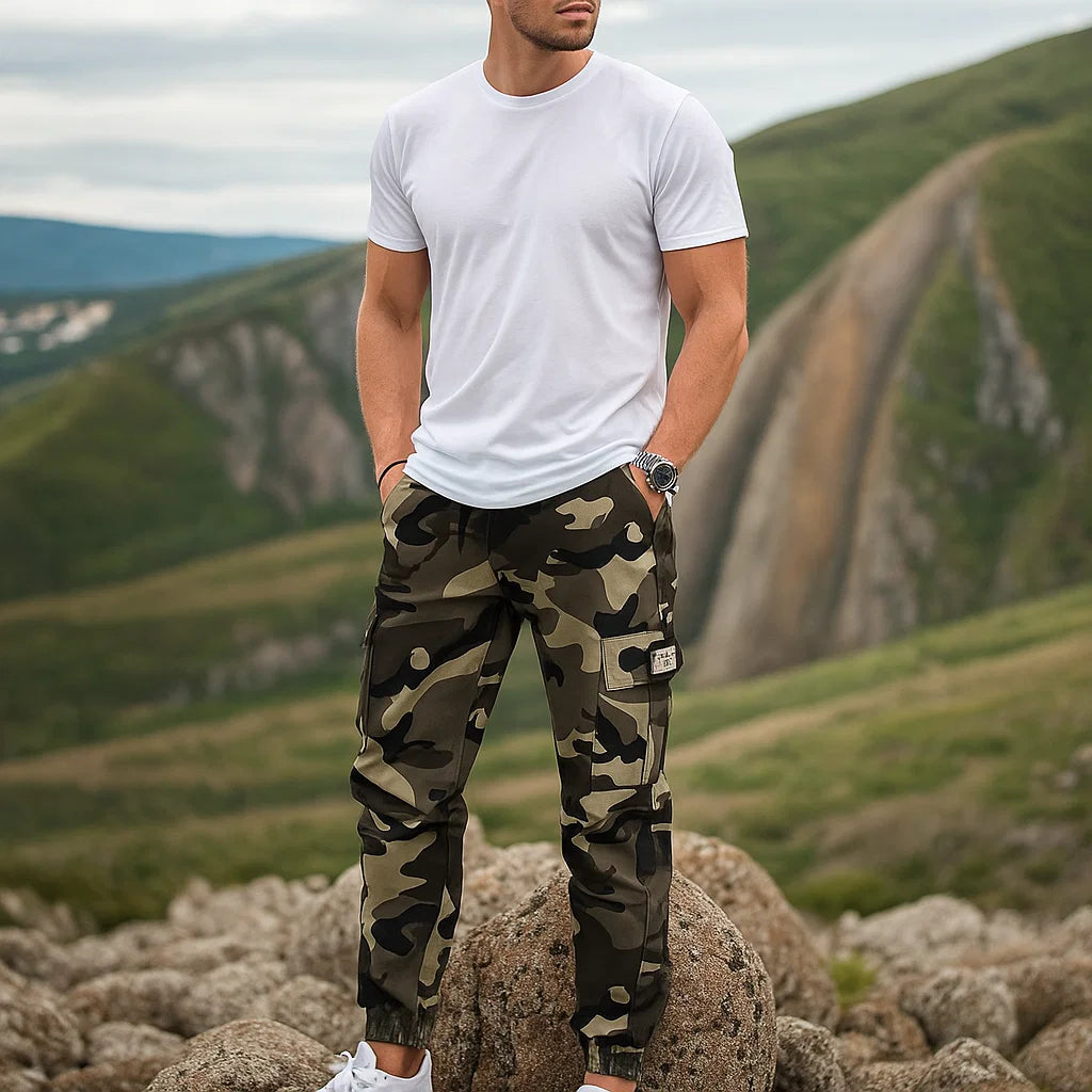 Roberto Men's Camouflage Cargo Pants