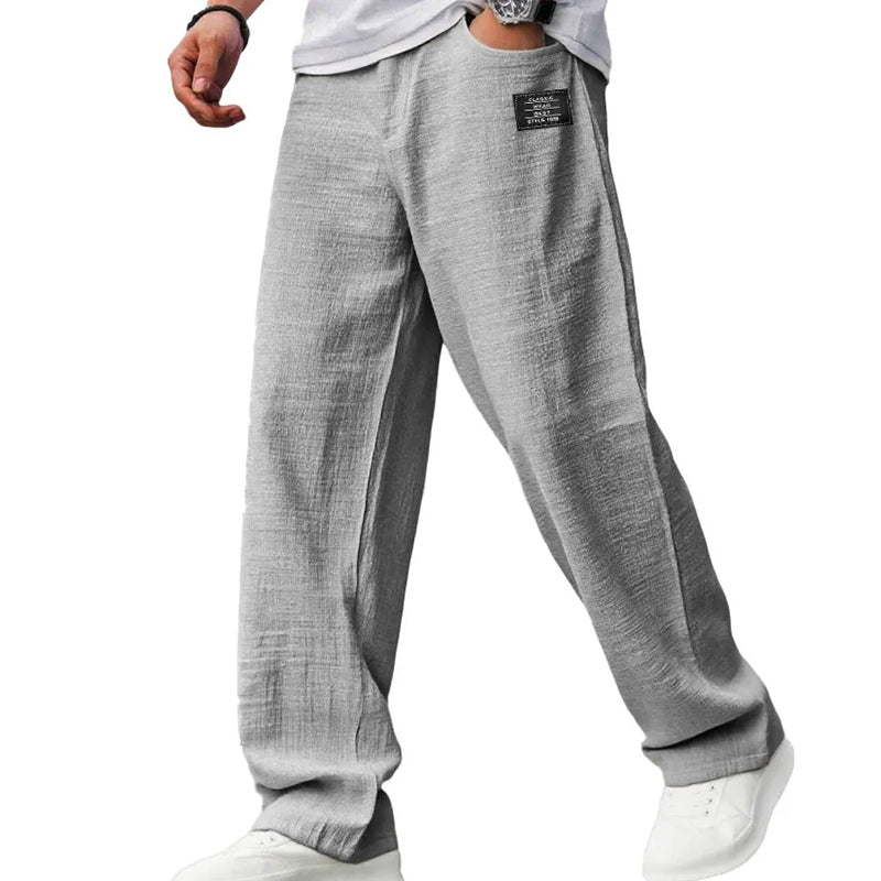 Gabriel Men's Lightweight Straight-Leg Trousers