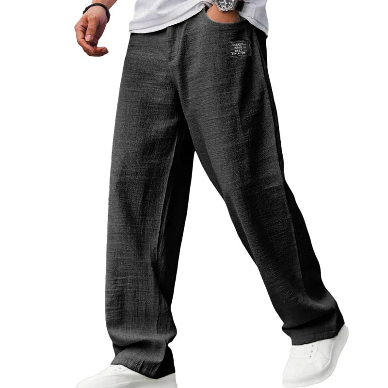 Gabriel Men's Lightweight Straight-Leg Trousers