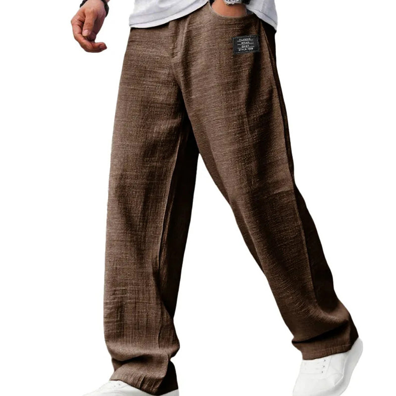 Gabriel Men's Lightweight Straight-Leg Trousers