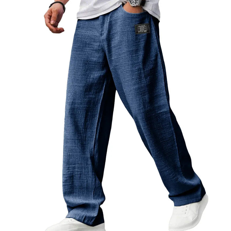 Gabriel Men's Lightweight Straight-Leg Trousers