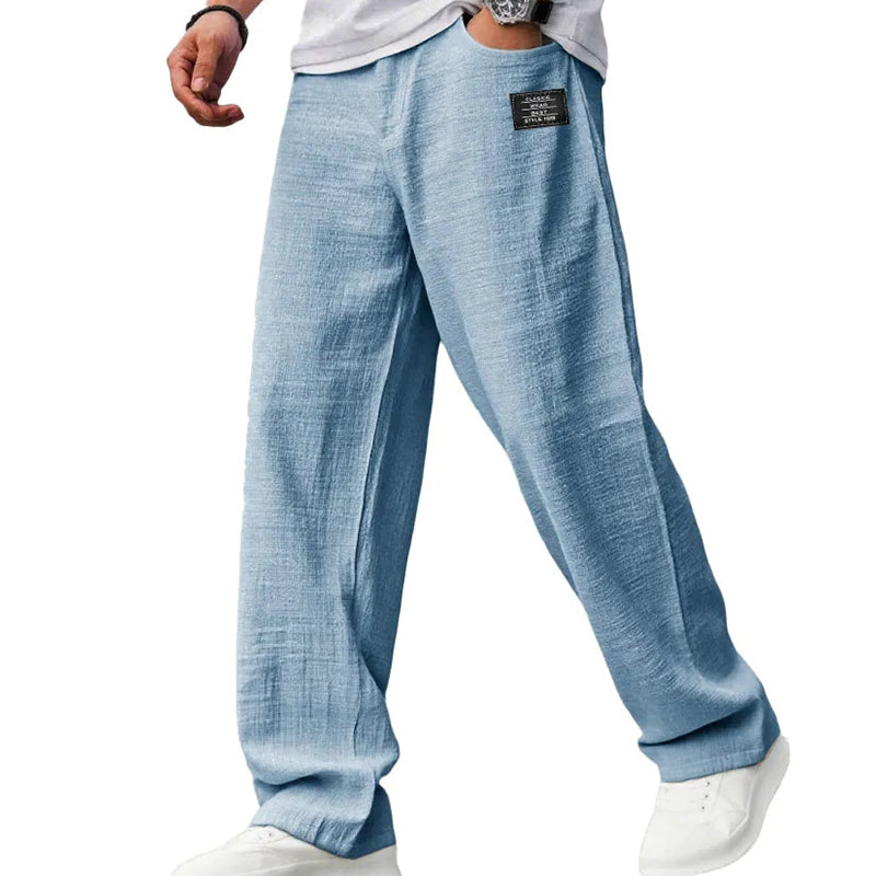 Gabriel Men's Lightweight Straight-Leg Trousers
